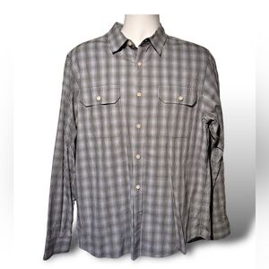 Michael Kors Buttoned Down Men’s Size Size Large Blue Striped Branded